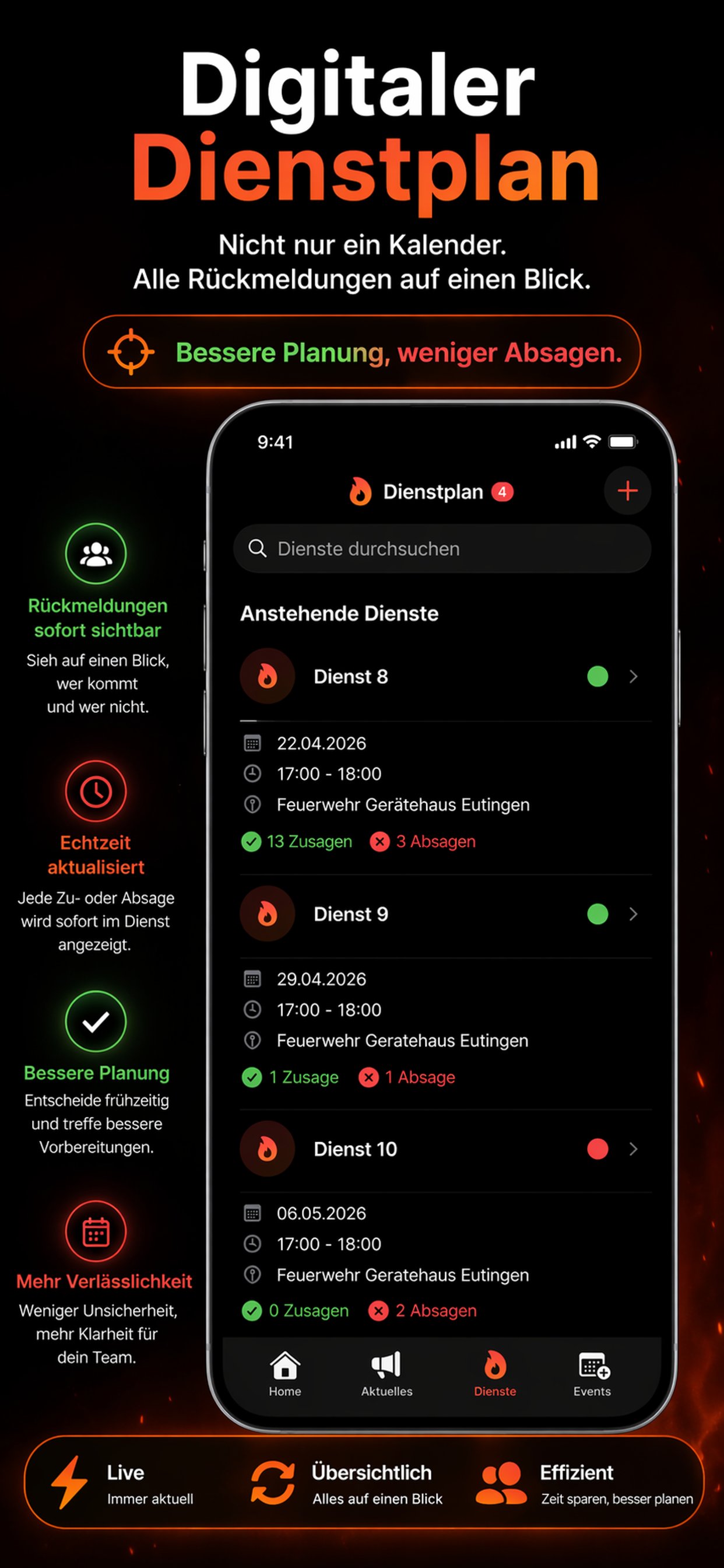 Digitaler Dienstplan